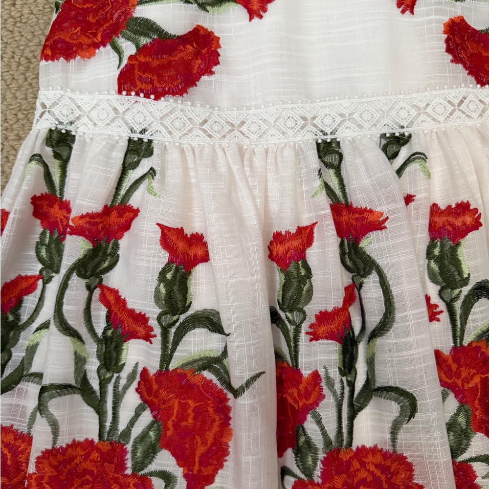 Alexis Floral Embroidered Sleeveless Dress Size M in great condition. - Picture 4 of 5